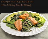 Salmon Salad with Creamy Dill Dressing