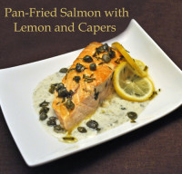 Salmon with Lemon and Capers
