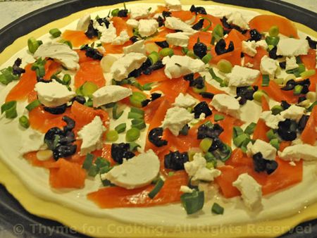 Pizza with Smoked Salmon