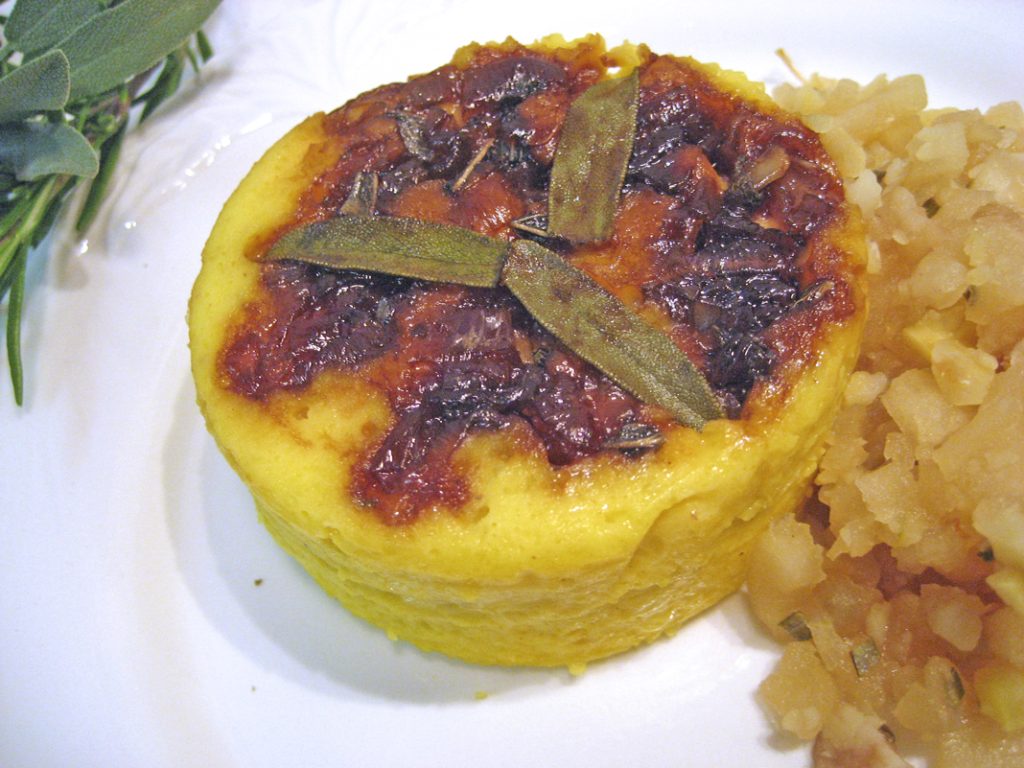 Butternut Squash Timbales with Applesauce