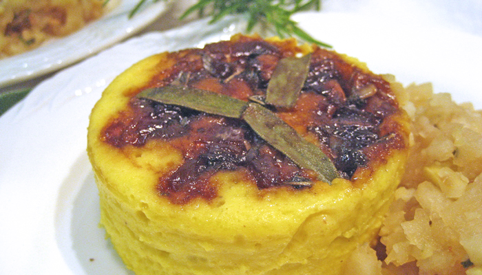 Butternut Squash Timbales with Applesauce