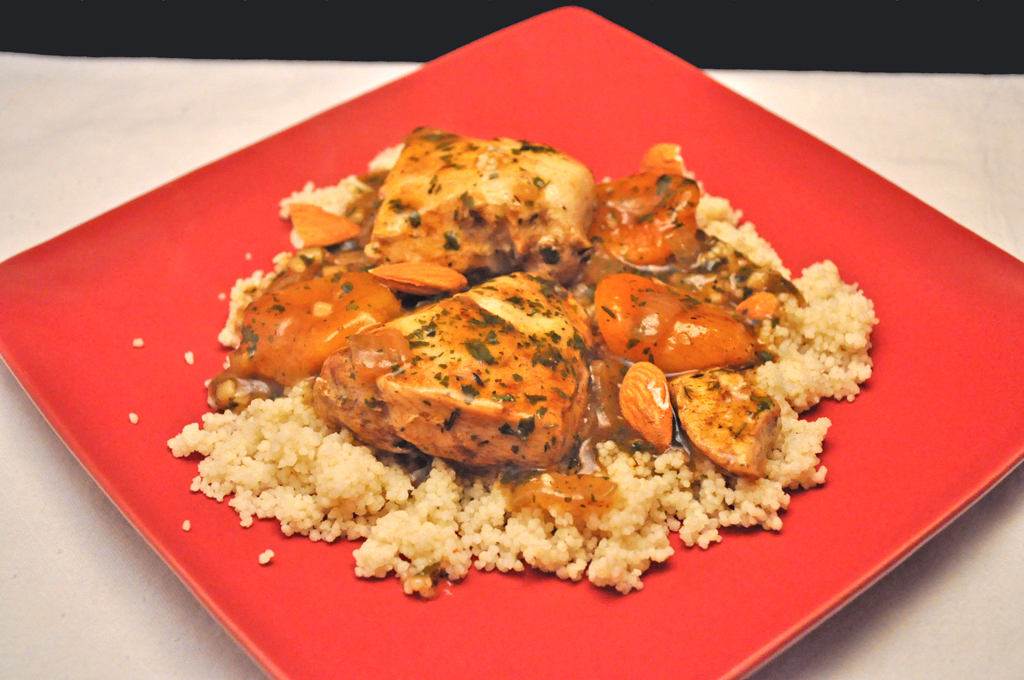 Chicken Tagine with Apricots &  Almonds